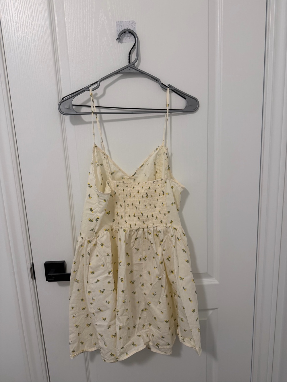 H&M Cream Sundress with Yellow Floral Print